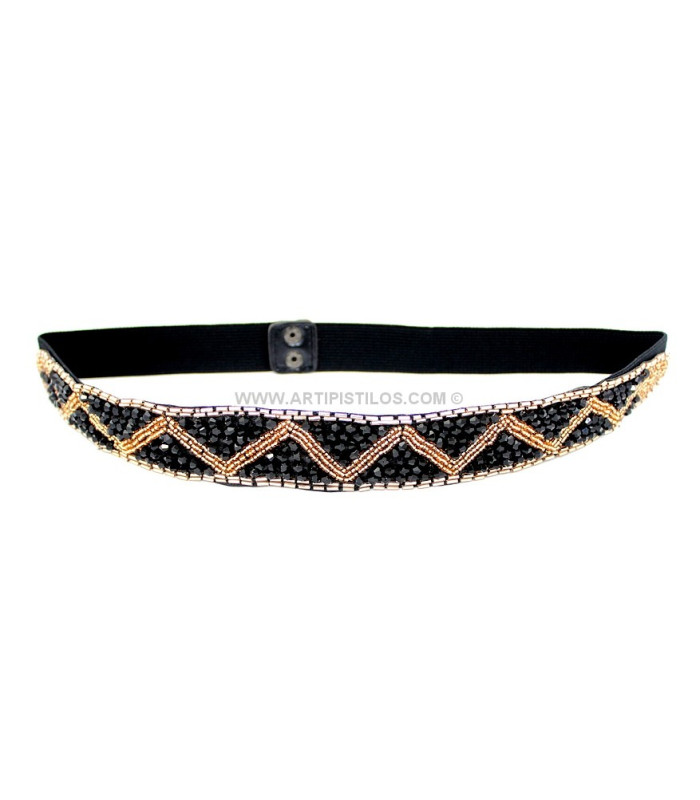 ELASTIC BELT WITH BEADS