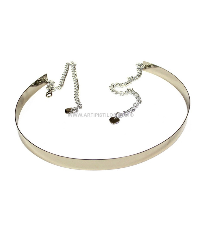 CINTURON METALICO CON CADENA Y CORAZON