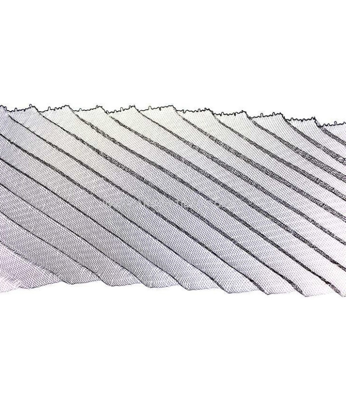 DIAGONAL PLEATED SIDE CRIN 11 X 60 CMS.