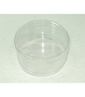 Caja Tocados 10 X 5,5 Cms. Transparente Diametro: 10 Cms. Altura: 5,5 Cms. - cajas de acetato