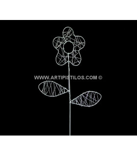 FLOR METALICA DECORATIVA