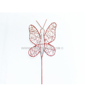 BORBOLETA METALICA DECORATIVA