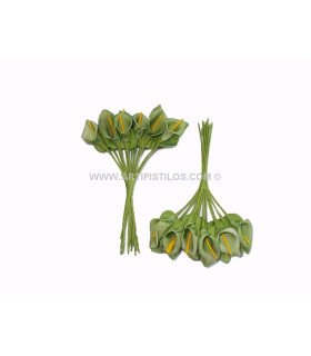 12 Flowers Bundle Green Head: 4 X 2 Cm Stem: 12 Cm
