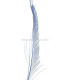PLUMA PAVO REAL ESPADA 30 CMS.