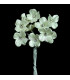 FLOR DE PORCELANA FRÍA CUATRO HOJAS CON CRISTAL