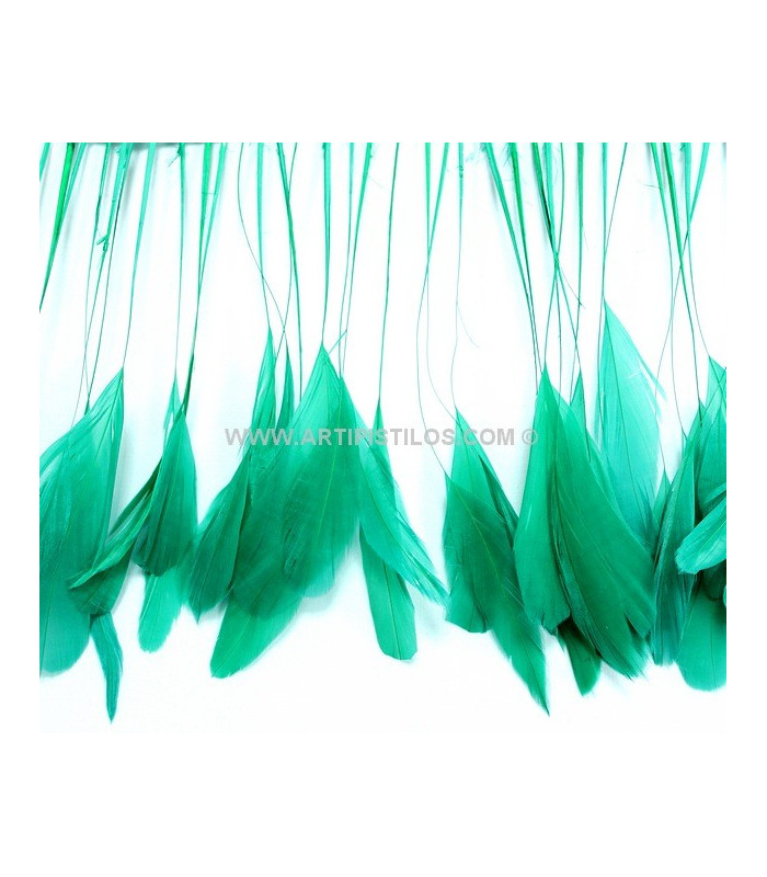 STRIPPED ROOSTER FEATHERS FIRST QUALITY  - 10 CMS.