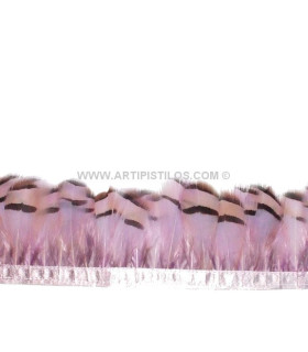Fleco Pluma De Perdiz 10 Cms. Violeta Fleco De 10 Cms. Cada Pluma Mide 4 X 2 Cms. - colores para