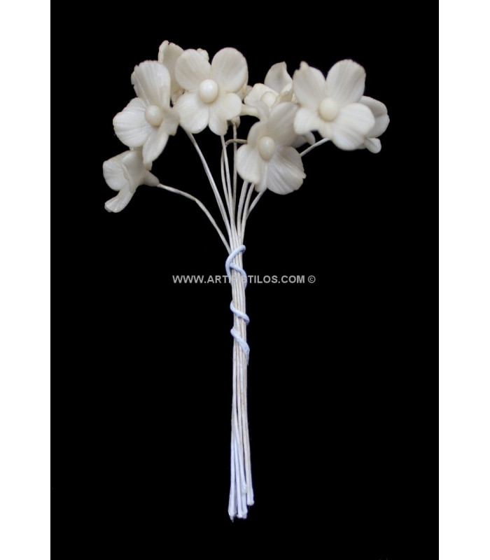 FLOR DE PORCELANA FRÍA 4 PÉTALOS