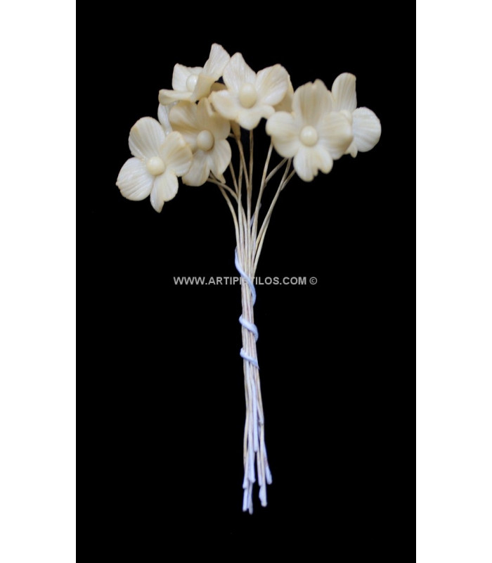 FLOR DE PORCELANA FRÍA 4 PÉTALOS