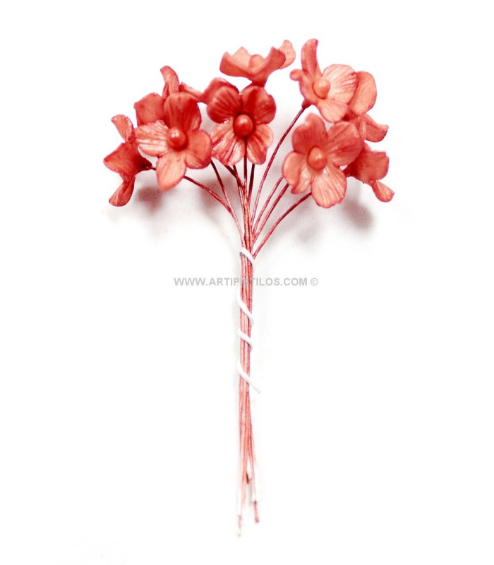 FLOR DE PORCELANA FRÍA 4 PÉTALOS
