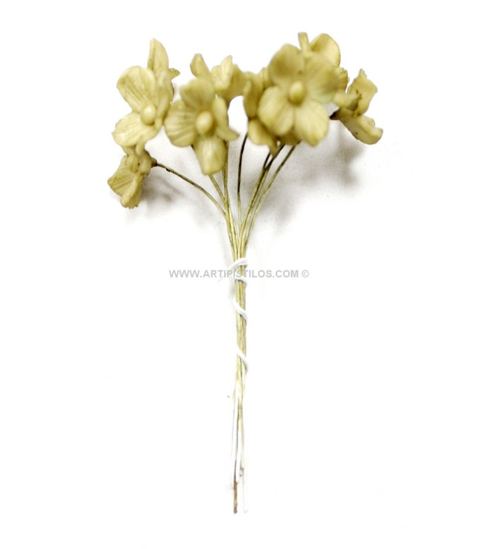 FLOR DE PORCELANA FRÍA 4 PÉTALOS