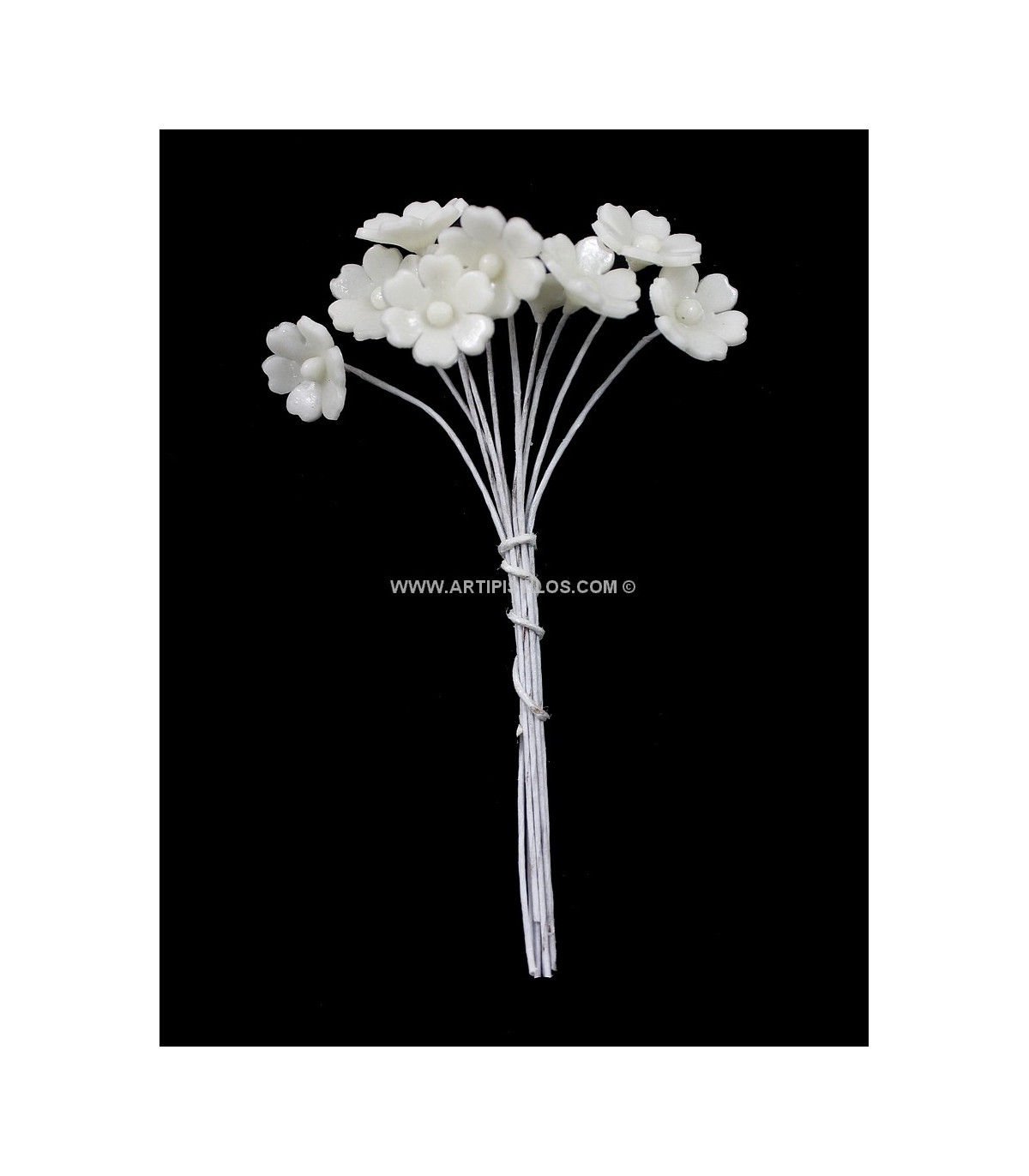 PORCELAIN FLOWER WITH 6 PETALS Porcelain Flowers Materials for headdresses, Feathers