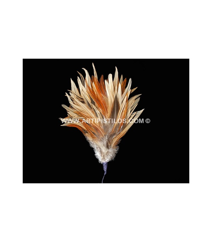 MONTAJE DE PLUMAS DE GALLO