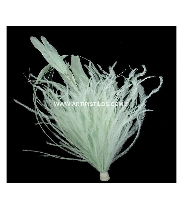 OSTRICH/ROOSTER FEATHERS POM