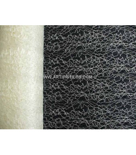 Tul Encaje Sintetico Disorder Gris 1 Mt. X 28 Cms. - colores para