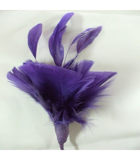 Montaje Plumas Ganso/antena Gallo Emperor 10 X 10 Cms. - de colores