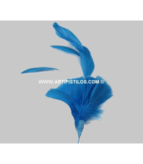 Montaje Plumas Ganso/antena Gallo Lagoon  10 X 10 Cms. - de colores