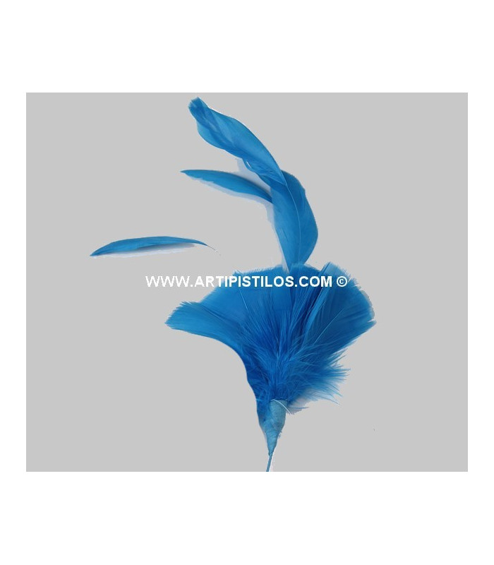 GOOSE FEATHERS/STRIPPED ROOSTER MOUNT