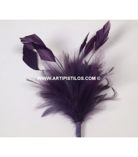 Montaje Plumas Ganso/antena Gallo Emperor 13 X 15 Cms. - de colores