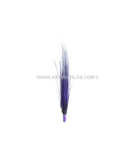 Pomo De Plumas De Pavo Real Quemado Purple 10 Cms. De Alto Aprox. - colores para