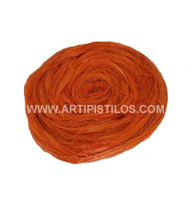 Fibra Abaca Naranja Bolsa De 100 Grs. - colores para