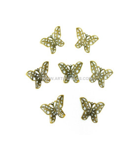 FILIGRANE BUTTERFLY BRASS 31 X 22 MM.