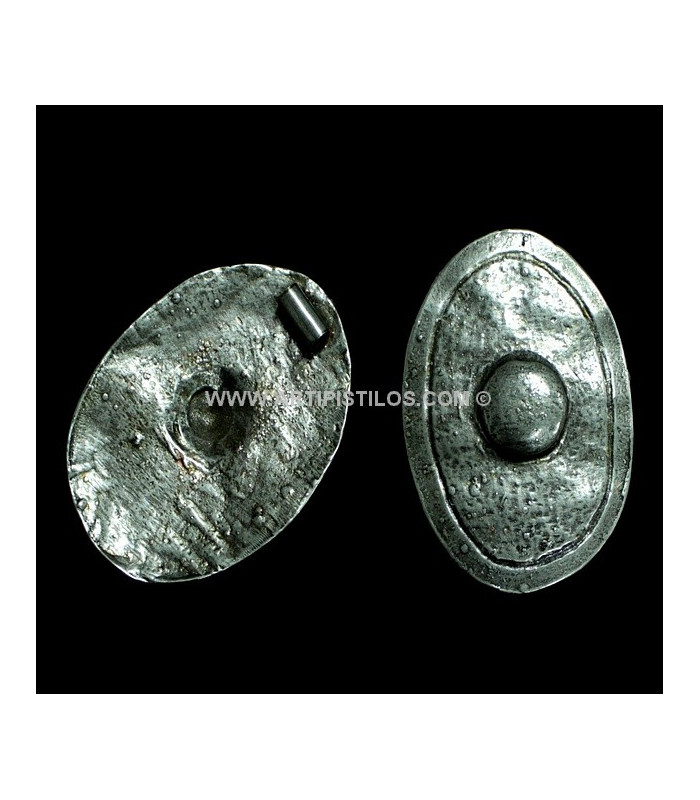 APLICACION METALICA PRATA VIEJA 6 X 4,5 CMS.