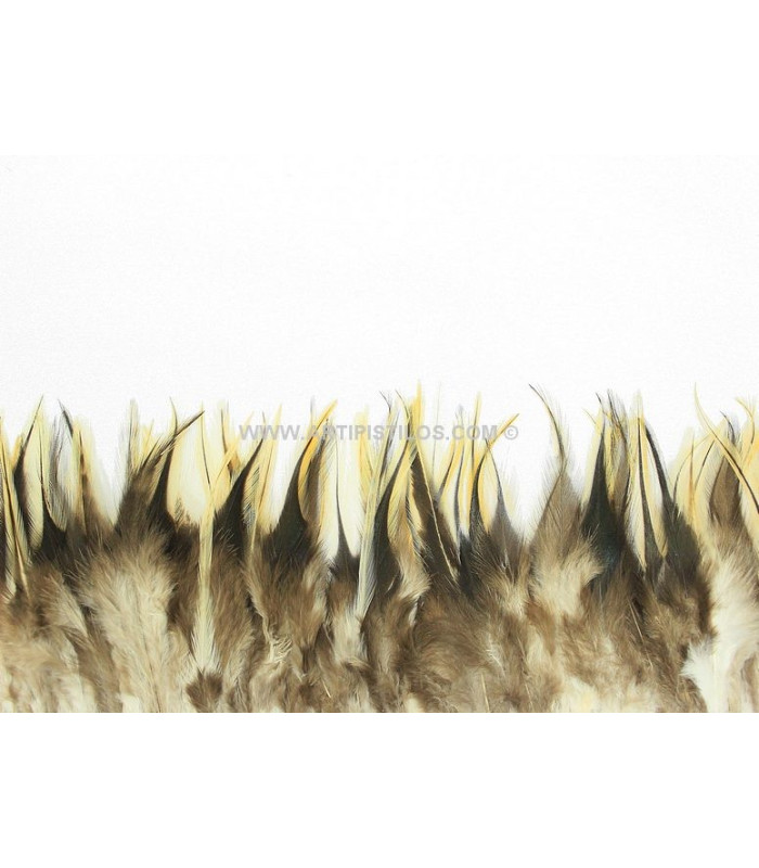 FLECO DE PLUMAS DE GALLO 10 CMS.