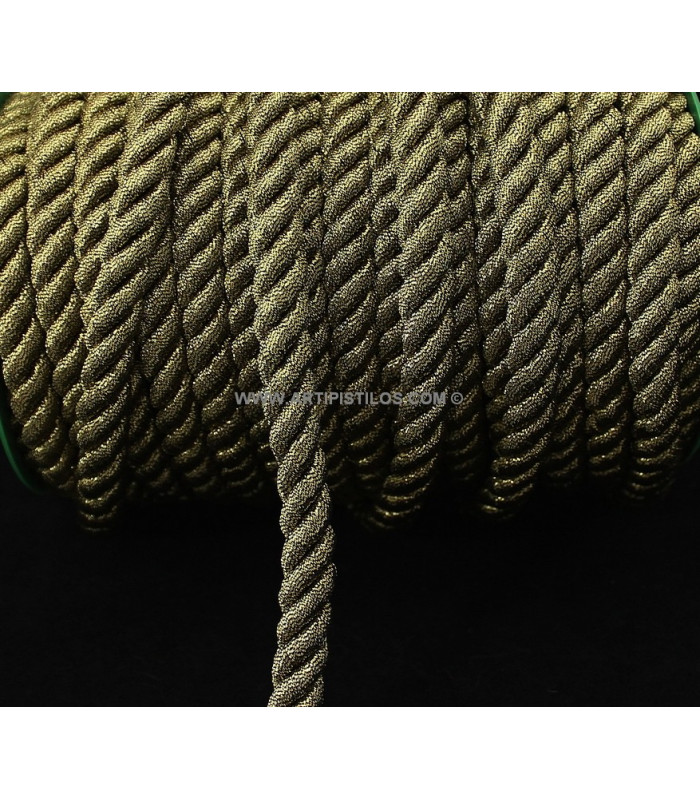 BRAIDED CORD "ALUMINUM" 10 MM.