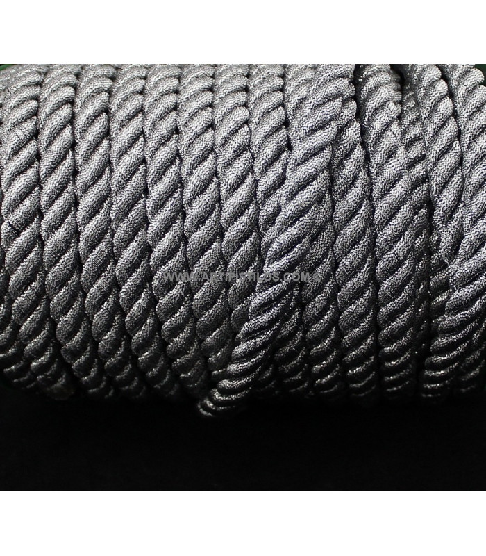 BRAIDED CORD "ALUMINUM" 10 MM.