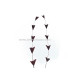PLUMA RECORTADA ARROW BICOLOR 28 CMS.