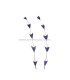 PLUMA RECORTADA ARROW BICOLOR 28 CMS.