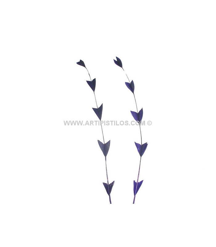 PLUMA RECORTADA ARROW BICOLOR 28 CMS.