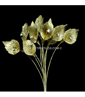 PORCELAIN FLOWER "CALA" WITH RHINESTONE