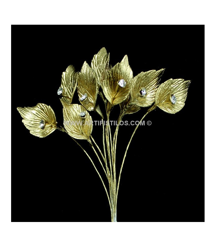 PORCELAIN FLOWER "CALA" WITH RHINESTONE