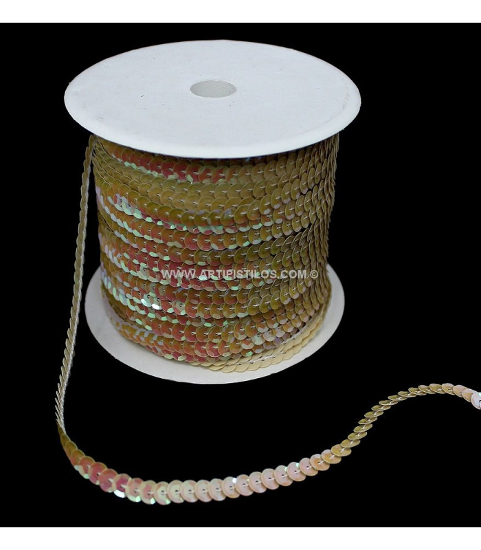 SEQUINS RIBBON  6 MM. X 1 MT.