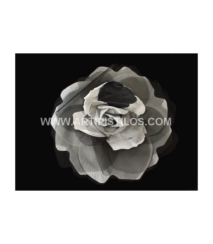 FLOR XXL DE TELA Y ORGANZA