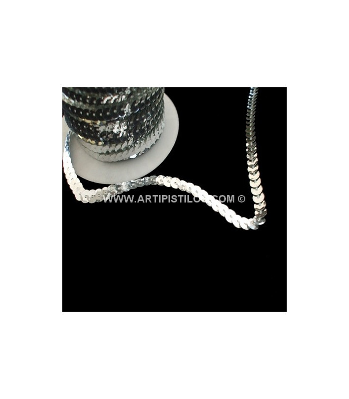 SEQUINS RIBBON  6 MM. X 1 MT.