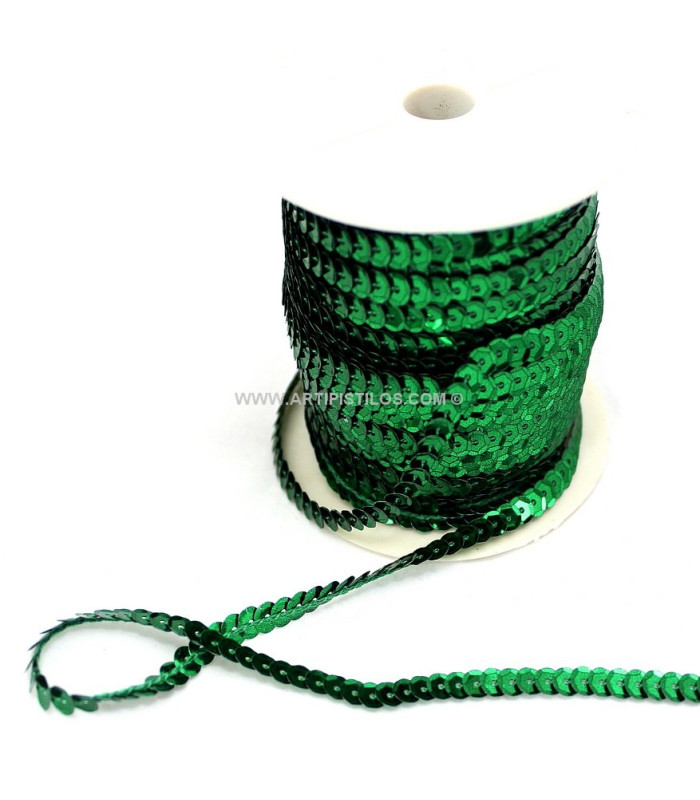 SEQUINS RIBBON  6 MM. X 1 MT.