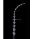 PLUMA DIAMANTE RECORTADA 25 CMS.
