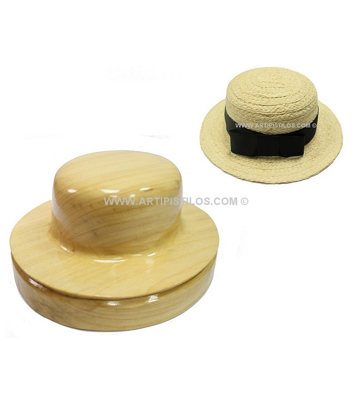 HORMA PARA SOMBRERO CANOTIER