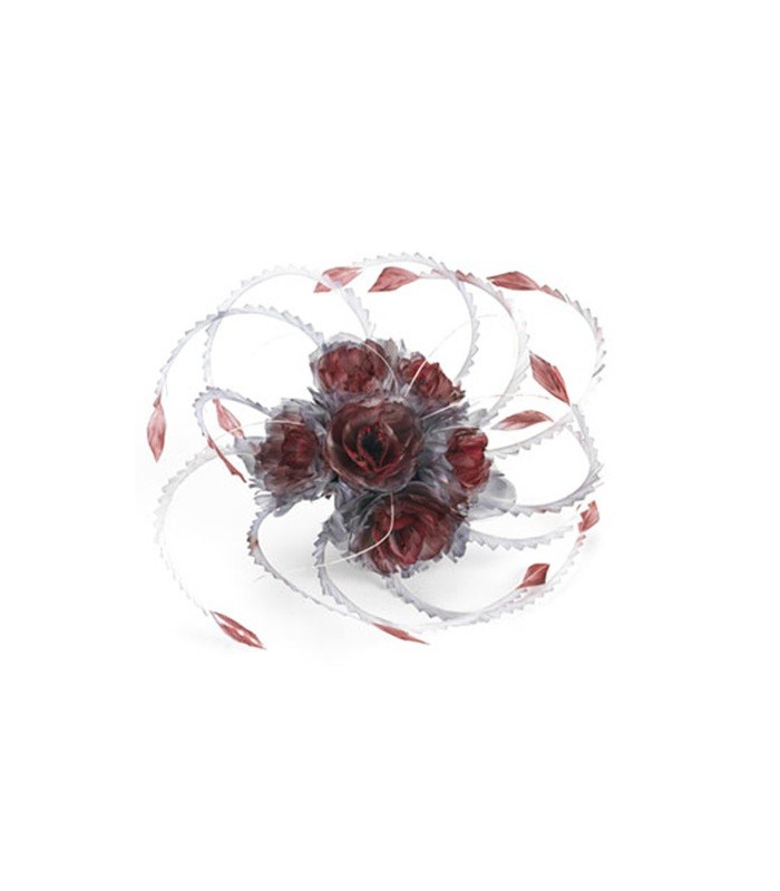 FLOR DE PLUMAS 20 CMS. DIAMETRO