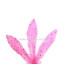 PLUMA RECORTADA CON MOTAS 15 CMS.