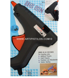 Pistola De Silicona Grande Negro S/foto Para Recambio De Cartuchos Con 1 Cm. De Diametro - color
