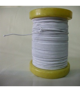 Alambre Forrado Con Hilo De Rayón 0,50 Mm. X 5 Mts. Blanco Rollo De 5 Mts. - flores para