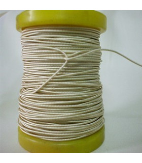 Alambre Forrado Con Hilo De Rayón 0,50 Mm. X 5 Mts. Dorado Rollo De 5 Mts. - flores para