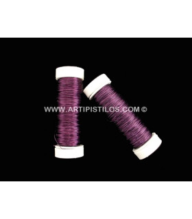 Alambre Lacado 0,30 Mm. Morado 0,30 Mm. De Diametro. Cada Bobina Pesa 30 Grs. - colores para