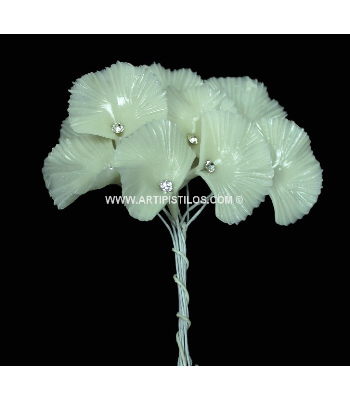 FLOR DE PORCELANA FRÍA "ABANICO"