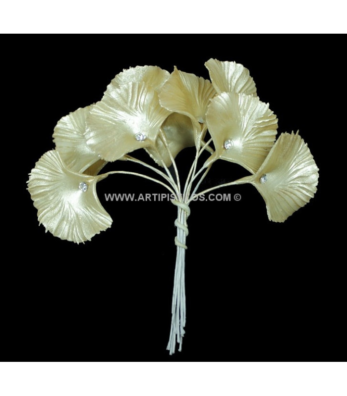 FLOR DE PORCELANA FRÍA "ABANICO"
