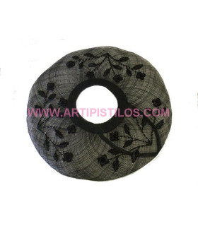 SINAMAY HAT SHAPE BRIM "FLORAL"